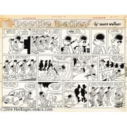 Mort Walker - Beetle Bailey Sunday Comic Strip Original Art, dated 10-11-59 (King Features Syndicate