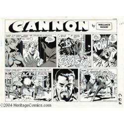 Wallace Wood - Cannon Comic Strip Original Art (Wood and Richter, 1972).