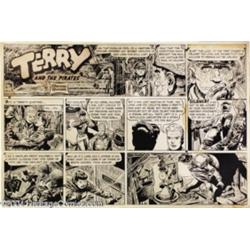 George Wunder - Terry and the Pirates Sunday Comic Strip Original Art, dated 11-25-51 (Chicago Tribu