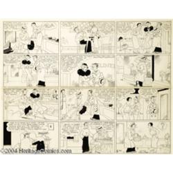 Chic Young - Blondie Sunday Comic Strip Original Art, dated 1-20-35 (King Features Syndicate, 1935).