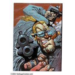 Simon Bisley - Trading Card Illustration Original Art (1993)