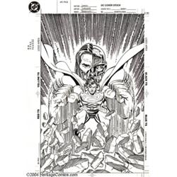 Dan Jurgens and Brett Breeding - Superman Pin Up Original Art (undated).