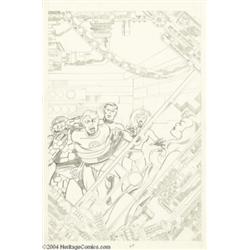 John Byrne - Fantastic Four Splash Page, page 22 Original Art (unpublished, drawn circa 1974).