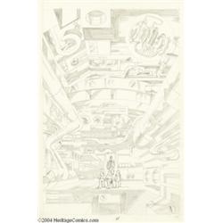 John Byrne - Fantastic Four Splash Page, page 25 Original Art (unpublished, circa 1974).