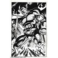 John Byrne and George Perez - Colossus Pin Up Original Art (1993-2003).