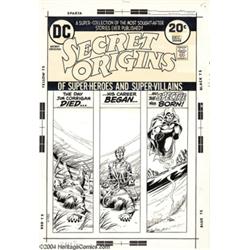 Nick Cardy - Secret Origins #5 Cover Original Art (DC, 1973).