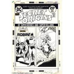 Nick Cardy - Secret Origins #7 Cover Original Art (DC, 1974).