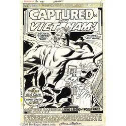 Gene Colan and Frank Giacoia - Captain America #125, page 1 Splash Page Original Art (Marvel, 1970).