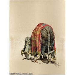 Jack Davis - Unused Time Magazine Cover Original Art (undated).