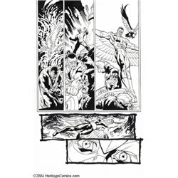 Kieron Dwyer and Rick Remender - The Avengers #60, page 1 Original Art (Marvel, 2003).