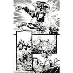 Kieron Dwyer and Rick Remender - The Avengers #60, page 19 Original Art (Marvel, 2003).