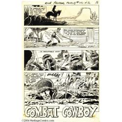 George Evans - Our Fighting Forces #116, Complete 7-page Story "Combat Cowboy" Original Art (DC, 196