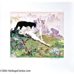 Frank Frazetta - "Golden Girl" Signed Limited Edition Print #1938/2000 (Russ Cochran, 1978).