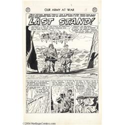 Jerry Grandenetti (attributed) - Our Army at War Complete Unpublished 6-page Story "Last Stand" Orig