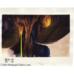 Heavy Metal 2000 Background Painting Original Art.