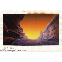 Heavy Metal 2000 Background Painting Original Art.