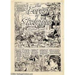 Tom Hickey - Witches Tales #3 Complete 7-page Story "The Forest of Skeletons" Original Art (Harvey, 