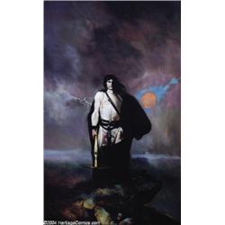 Jeff Jones - Kothar Barbarian Swordsman Cover Original Art (Belmont Books, 1969).