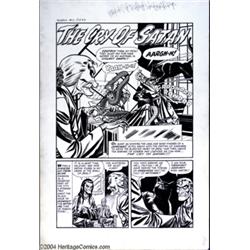 Mo Marcus - Tomb of Terror #3 Complete 6-page Story "The Cry of Satan" Original Art (Harvey, 1952).