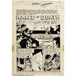 Rocco Mastroserio - Out of the Shadows #12 Complete 6-page Story "Hand of Death" Original Art (Stand