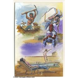 Val Mayerik - Marvel Graphic Novel #12, "Void Indigo," pages 38 and 45 Original Art (Marvel, 1984).