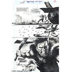 Val Mayerik - Punisher #79, Splash pages 19 and 20 Original Art (Marvel, 1993).