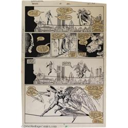 Todd McFarlane and Al Milgrom - Daredevil #241, pages 10 and 11 Original Art (Marvel, 1987).