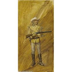 Gray Morrow - "Legends of the West" Buffalo Bill Illustration (Imperial Toys, circa 1975).