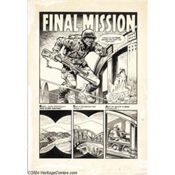 Howard Nostrand - Complete 5-page Story "Final Mission" Original Art (Harvey, undated).
