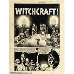 Rudy Palais and Vic Donahue - Witches Tales #4 Complete 8-page Story "Death by Witchcraft!" Original