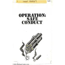 Antonio Prohias - Third Dossier of Spy vs. Spy, Complete 10 page story "Operation: Safe Conduct" Ori