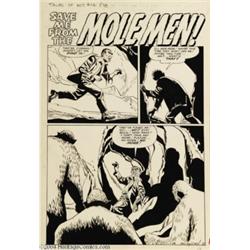 Paul Reinman - Tales to Astonish #16 Complete 5-page Story "Save Me From the Mole Men!" Original Art