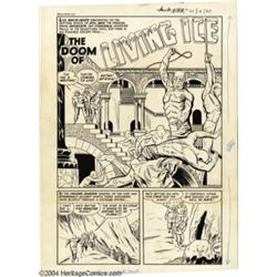 Pierce Rice - Chamber of Chills #23, Complete 6-page Story, "The Doom of Living Ice" Original Art (H