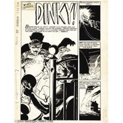 Jack Sparling - Tales of Horror #7 Complete 7-page Story "Dinky!" Original Art (Toby Press, 1953).