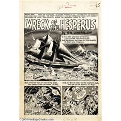Wally Wood - Mad #16 Complete 7-page Story "Wreck of The Hesperus" Original Art (EC, 1954).