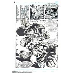 Rick Remender - Captain Dingleberry #1, pages 22 and 23 Original Art (Slave Labor,1998).