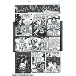 Rick Remender - Lowest Comic Denominator #0, page 28 "Todd the Really Spooky Goth" Original Art (Fog