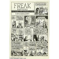 Gilbert Shelton - Fabulous Furry Freak Brothers #7 page 13 Original Art (Rip Off Press, 1982).