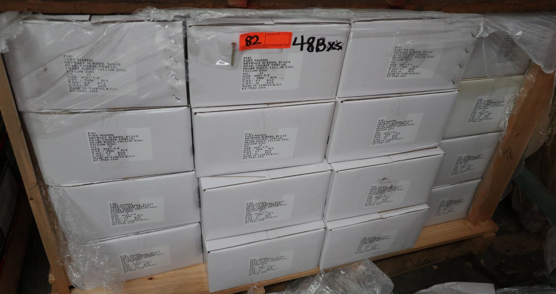 48 Boxes 6x1 5 8 Drywall Screws Yellow Zinc Total Screws 240 000 48-boxes-6x1-5-8-drywall-screws-yellow-zinc-total-screws-240-000