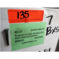 7 Boxes #8x1-3/4" Deck Screws, Titanguard Coating - Total Screws = 70,000