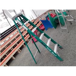 6 Foot Keller Green Fiberglass Step Ladder