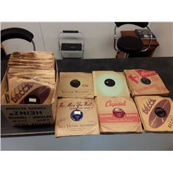 Large Box of Single classic records