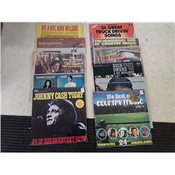 Large Collection of Classic Country LP's