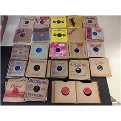 Box of 78 Classic Single Records