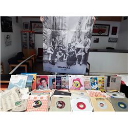 Over 120 Vintage 45's with Poster and News Clippings from 1962