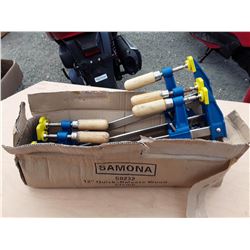 244-2, 6 PC SAMONA QUICK RELEASE WOOD CLAMP