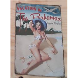 Metal Sign Bahamas