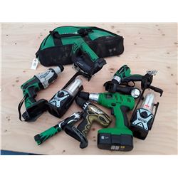 Hitachi & Assorted tools with Bag