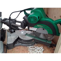 403A- hitachi dual compound mitre saw - runs
