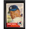 Image 1 : 1953 Topps Mickey Mantle #82 (REPRINT)
